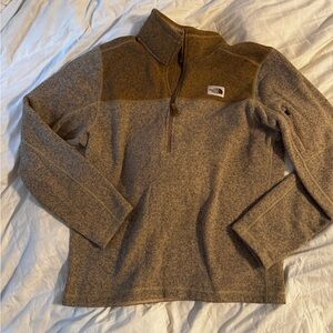 The North Face Gordon Lyon's Brown 2 Tone 1/4 Zip Pullover Fleece